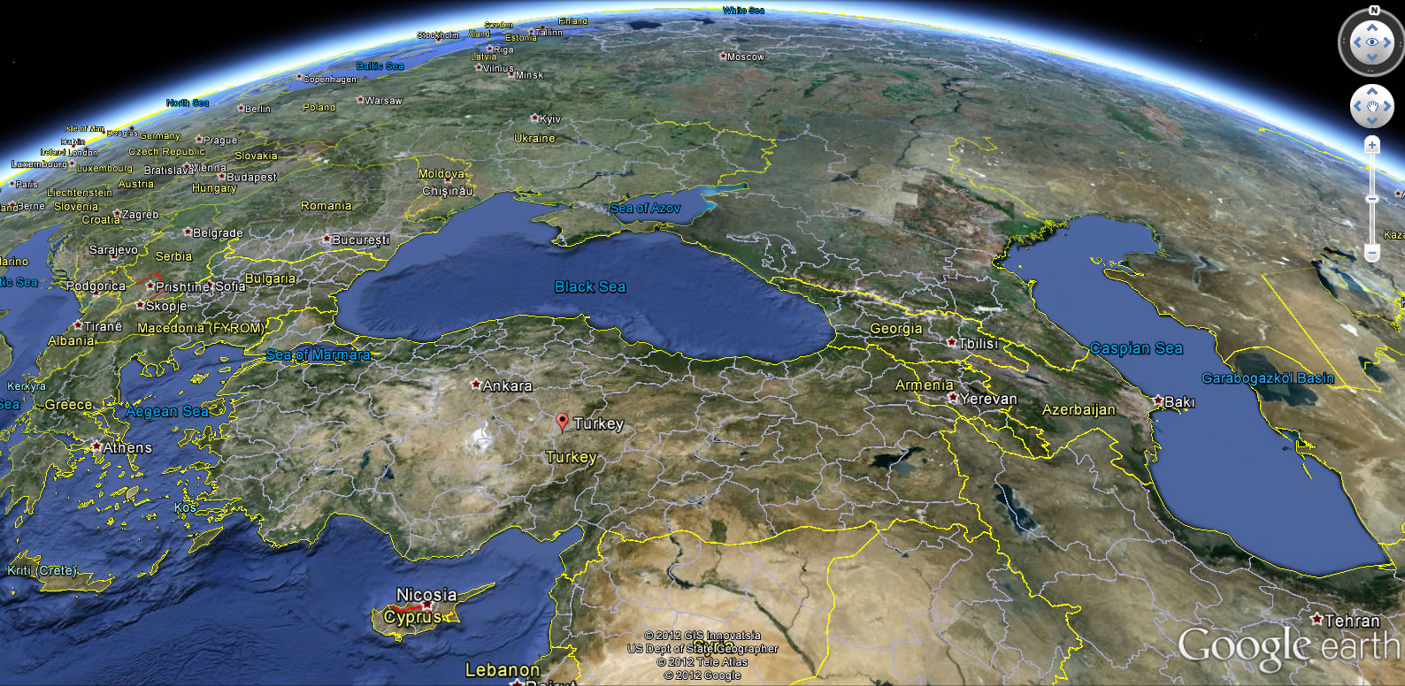 Гугл карты Турция